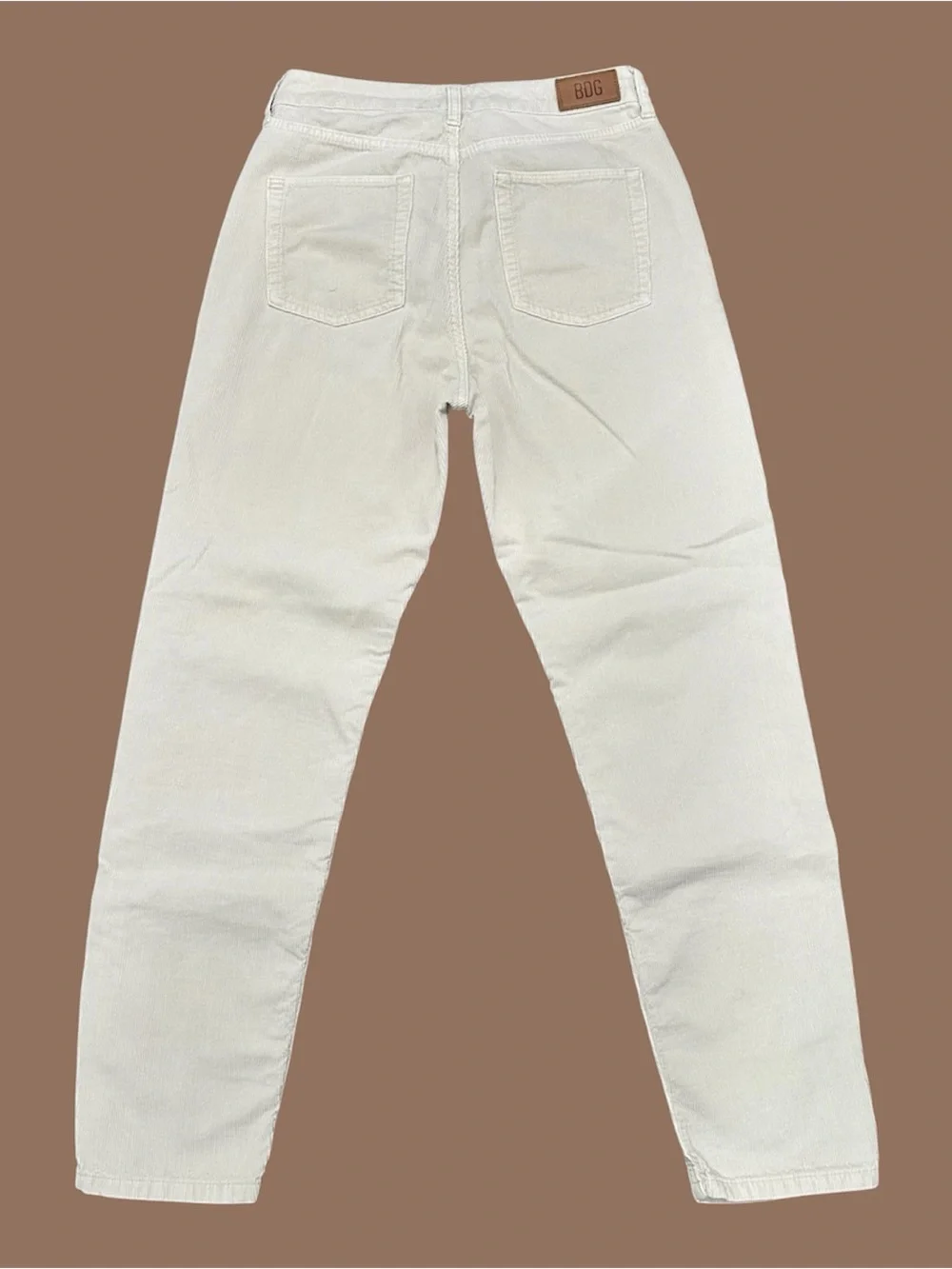 BDG Urban Outfitters Cream Corduroy Mom Pants 28